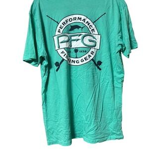 Columbia Sportswear tee in green and blue #sportswear